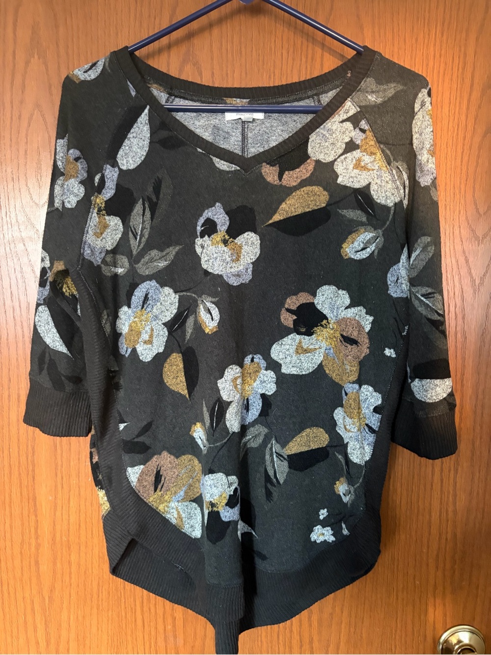 Maurices Soft Floral V-Neck Sweater